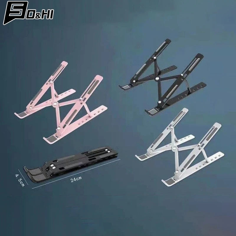 8 Gear Foldable Laptop Stand Holder Portable Notebook Support Base Adjustable Riser Cooling Bracket Laptop Cooler Accessories